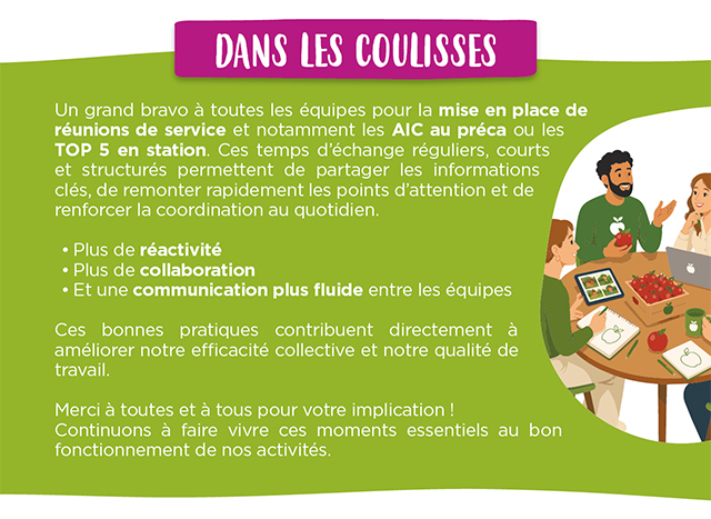 DANS LES COULISSES