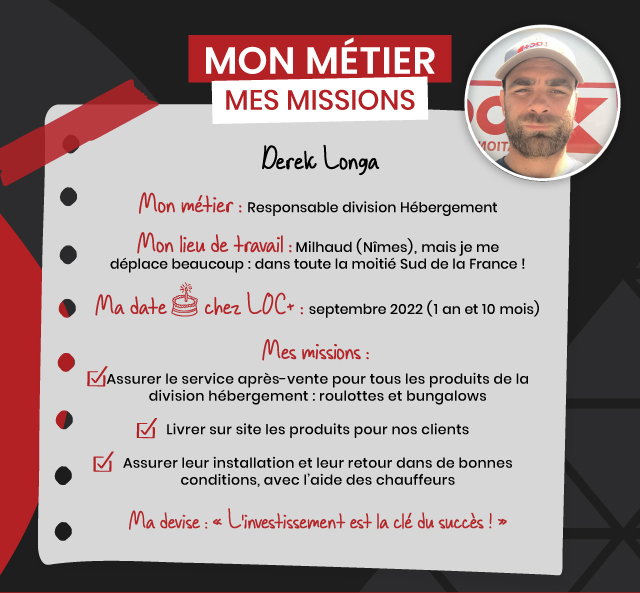 Mon métier mes missions - Derek Longa