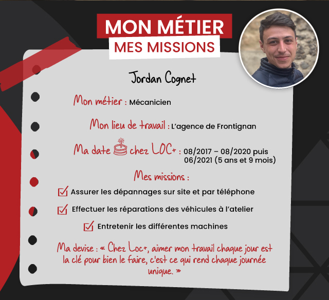 Mon métier mes missions - Jordan Cognet